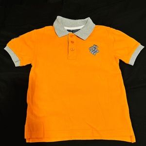 Rocwear Polo shirt Boys 4T Orange and Gray